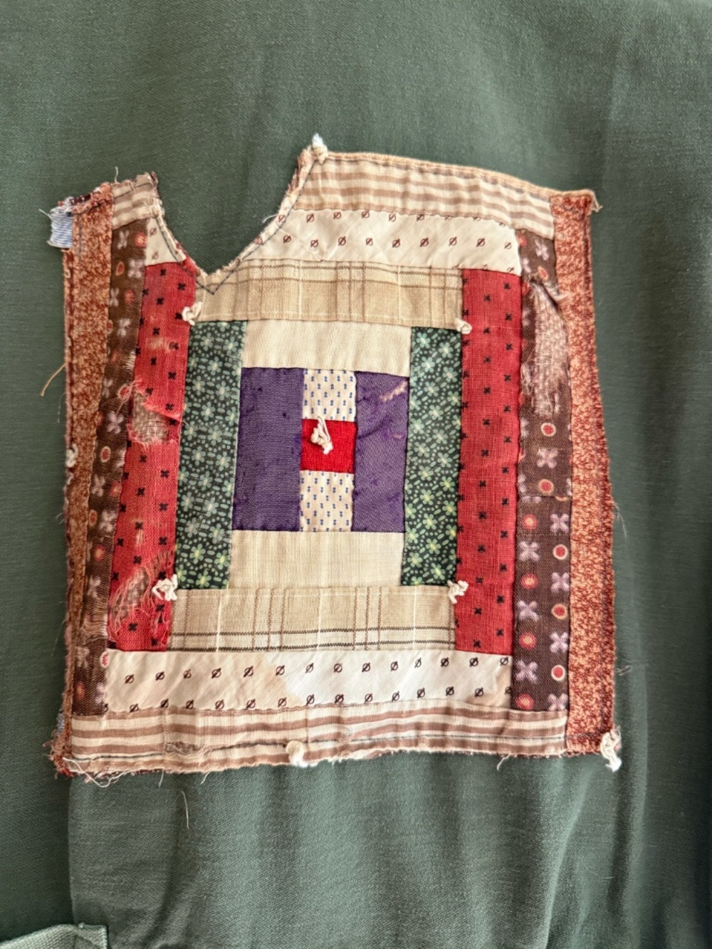 Upcycled Coverall Jacket Patchwork Boho Women’s S - Picture 3 of 9